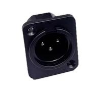 KieTeiiK 3Pin XLR Auditory Adapter Straight Terminal Panel Mounted Connector ABS Alloy Shielding Quick Install Tool Less XLR Connector