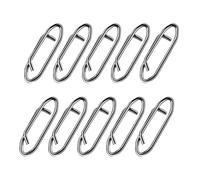 KieTeiiK 50Pcs Clip di Velocità Attrezzatura Da Pesca Link Split Anelli Clip In Acciaio Connettore a Cambiamento Rapido Connettori Da Pesca Ad Alta Resistenza