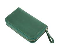 KieTeiiK Astuccio per matite in pelle bovina con particelle aggiuntive, per scrittori e studenti, evidenziando la texture del cavallo selvatico permanente, astuccio in pelle trasportabile per penne da