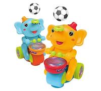 KieTeiiK Batting Drum Blow Ball Walking Toy Electric Walking Elephant for Boy And Girls con Luce Alimentata A Batteria E Sound Early Educational Music Earch Educational per I Bambini Piccoli