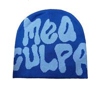 KieTeiiK Berretti con stampa lettera - Beanies Slouchy & Knit Unisex MEA Y2K, Blu scuro, 41