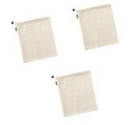 KieTeiiK Borse con coulisse in cotone ventilato per la conservazione degli alimenti di freschezza Più dimensioni riutilizzabili sostenibile cucina essenziale coulisse cotone Mesh Bag