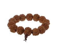 KieTeiiK Braccialetto alla moda, con perline di giada a cinque petali, piccolo Vajra, re Bodhi, Rudraksha, con 108 perline, as show