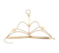 KieTeiiK Catena a mano da donna minimalista multistrato collegata a dita elegante gioielli impilabili adatti per l'uso quotidiano con catena a dita multistrato, Misura unica, come descritto