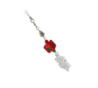 KieTeiiK Catena per telefono con ornamento natalizio in resina, perfetta per aggiungere un tocco di festa alla borsa o al cordino del telefono, Cordino, Christmas tree