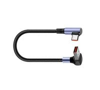 KieTeiiK Cavo Corto A Gomito Da 90 Gradi 15/25/50 Cm 66W Dati USB A Tipo C Per Custodia Alimentazione Ricarica Rapida Per Telefono Cellulare Con Fotocamera