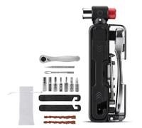 KieTeiiK Compatti Strumento Bici Piegato Set 15 Funzioni Tra Cui Chiavi A Cricchetti In Acciaio Emergenze Accessori Per La Riparazione Dei Pneumatici Accessori Per Bici Leggeri
