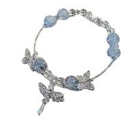 KieTeiiK Elegante donna con intricata farfalla e perline accento perfetto per gli amanti della natura e trendsetter elegante mistero, Misura unica, come descritto