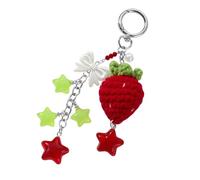 KieTeiiK Elegante Portachiavi Fragole Con Box Borse Per La Borsa Decoro Porta Chiave Del Tastio Adorabile Regalo Per Regalo Compleanno Compleanno In Famiglia