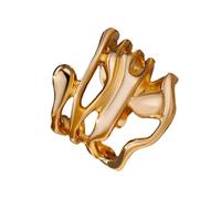 KieTeiiK Eleganti In Oro A Bande Larghe Con Accessori Portatili Per Texture Per Individui Alla Quotidianamente Dito Eleganti