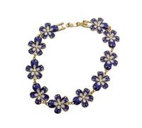 KieTeiiK Gioielli con fiore retrò alla moda blu accessorio per ragazze aggiungere un tocco di eleganza gioielli da donna alla moda
