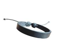 KieTeiiK Lisciato PU Catena Bangle Tradizionale Moderno Amalgamation Piano Ergonomico Ventilato Pelle Vegetale Costantemente Comfort Indossare Regolabile Vintage, Misura unica, come descritto