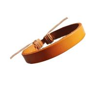 KieTeiiK Lisciato PU Catena Bangle Tradizionale Moderno Amalgamation Piano Ergonomico Ventilato Pelle Vegetale Costantemente Comfort Indossare Regolabile Vintage, Misura unica, come descritto