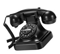 KieTeiiK Old Fashions Plugs in Telephone Redial Button Functionality Classical Metal Bells Sound Corded Landline Telephones Retro Landline Telephone with Redial Function