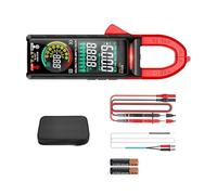 KieTeiiK Pinza Amperometrica Digitale Professionale 6000 Conteggi Doppio Display Tester Tensione Sensori Tensione Senza Contatto Torce Integrate Multimetro Digitale Precisione