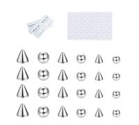 KieTeiiK Set da 68 pezzi senza piercing per sopracciglio e labbra, comodi e robusti, gioielli per il corpo in acciaio inox per l'uso quotidiano, Misura unica, come descritto, come descritto