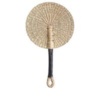 KieTeiiK Ventaglio per Tessitura Alghe Paglia Portatile Portatile Africana Tessuta A Mano Nordica per La Decorazione della Parete del Partito Ventaglio Paglia Intrecciata