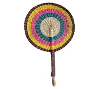 KieTeiiK Ventaglio per Tessitura Alghe Paglia Portatile Portatile Africana Tessuta A Mano Nordica per La Decorazione della Parete del Partito Ventaglio Paglia Intrecciata