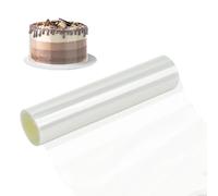 Kievano Pellicola per Bordi Torte 30 cm x 10 m - Acetato Pet Alimentare Trasparente, Riutilizzabile e Flessibile per Mousse, Cioccolato, Cheesecake e Decorazioni Dolciarie