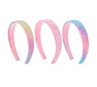 Kifmurase 3 cerchietti per capelli con glitter per ragazze, accessori per capelli con coriandoli e paillettes antiscivolo, per adolescenti, bambini e ragazze