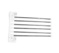 KIFSDLF 1 portasciugamani girevole da parete for cucina e bagno, mensola for, asta appendiabiti multistrato, pieghevole senza giunzioni(5 strokes)