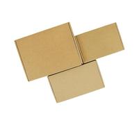 KIFSDLF 5 Pezzi di scatole Regalo in Carta Kraft Marrone Diverse Dimensioni, for Biscotti Natale, Caramelle, Regali Nozze for Gli Ospiti, Confezioni Sapone Fatte a Mano(15x10x4cm)
