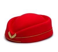 KIFSDLF Cappello da hostess for assistente di volo, cappello for costume, cosplay, performance musicale(WHITE)