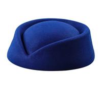 KIFSDLF Cappello da hostess for costume Accessori cosplay Fascinatore uniforme aziendale(Deep blue)
