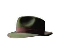 KIFSDLF Cappello in feltro di lana verde caldo antivento comodo for i viaggi e l'uso quotidiano per Derby, per matrimoni, feste(Color 3)