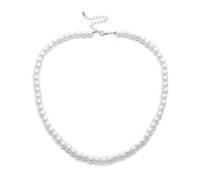 KIFSDLF Collana girocollo corta con perline di perle finte semplici for catene bianche su accessori for il collo perle finte per matrimoni, feste, damigelle d'onor