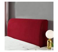 KIFSDLF Copri testata letto schienale all-inclusive Polar Fleece Testiera elastica Parapolvere Mobili for la casa Decorazioni for(Wine Red,W200-220cmxH50-65cm)