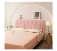 KIFSDLF Copri testiera del letto a quadri Camera da Morbido Caldo Inverno Addensare Copriletto antipolvere for testata all inclusive(A5 pink,W160 x H70cm F)