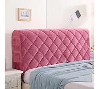 KIFSDLF Copriletti for testata del letto Testata Scozzese Soffice copriletto scozzese Testiere Coprimaterasso Lenzuolo con angoli elastici(Rose red,W150 x H65cm)