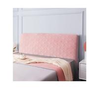 KIFSDLF Copritestata Morbida trapunta in velluto trapuntato Copri testata letto Tinta unita Lavabile Copriletto antipolvere(Pink,W210 x H70cm)