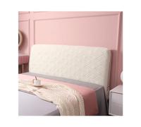 KIFSDLF Copritestata Morbida trapunta in velluto trapuntato Copri testata letto Tinta unita Lavabile Copriletto antipolvere(Cream,W210 x H70cm)