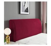 KIFSDLF Elastic Quilted Headboard Covers Corn Velvet Bed Head Bedhead Cover Back for Home Hotel(Red,220 cm bed)