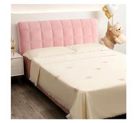 KIFSDLF Fodera for testiera all-inclusive Morbida trapuntata addensata for in tessuto Spandex Copritestiera for letto Decorazioni for la casa(2-Pink,W140 x H70cm)