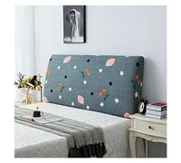 KIFSDLF Fodere for testiera elastiche stampate rimovibili Protezione antipolvere for letto Copri testata all-inclusive for decorazioni for la casa di banchetti in hotel(Dark grey,1.5m)