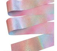 KIFSDLF Nastro da Danza for Ginnastica Artistica 2 m/4 m con Bastone Rotante, Glitter Lampeggianti, for spettacoli Sportivi sul palco(2M,1pc Yellow)