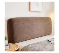 KIFSDLF Plaid on Bedhead Cover Bed Head Protective Fitted Sheet Headboard Quilted Cotton Pad Elastic Bedding Set(Coffee color,W200 x H60cm)