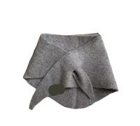 KIFSDLF Scaldacollo antivento, sciarpa triangolare calda lavorata a maglia, scialle lavorato a antifreddo, autunno e inverno(Grey)