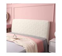 KIFSDLF Soft Plush Headboard Cover Solid Color Pink All-inclusive Velvet Bed Head 180x70cm(Beige,W150 x H70cm)