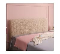 KIFSDLF Soft Plush Headboard Cover Solid Color Pink All-inclusive Velvet Bed Head 180x70cm(Khaki,W120 x H70cm)