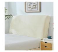 KIFSDLF Solid Color Short Plush Elastic Soft All-inclusive Cover Bed Head Back Headboard Dustproof(03,W220xH65cm)