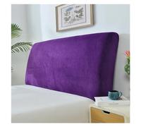 KIFSDLF Solid Color Short Plush Elastic Soft All-inclusive Cover Bed Head Back Headboard Dustproof(09,W150xH65cm)