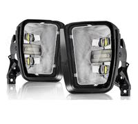 KIFWGIH Fendinebbia A LED Per Dodge Per Ram 1500 2013 2014 2015 2016 2017 2018 DRL Luci Diurne Indicatori Direzione Bianco Giallo Accessori Per Auto Fendinebbia Auto Faretti(Fog DRL White)