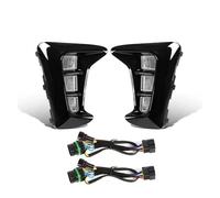 KIFWGIH Fendinebbia anteriore per Kia Pegas 2018 2019, luci diurne a LED per auto, indicatori di direzione dinamici, bianco giallo blu, accessori 12V Fendinebbia Auto Faretti(Type A)