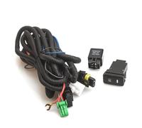 KIFWGIH Fendinebbia Per VW Per Transporter Per T5 Per Multivan Per Caravelle 2003-2010 Kit Cablaggio Interruttore Griglia Coprilampada Nero A LED Fendinebbia Auto Faretti(Wires)