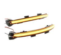 KIFWGIH Indicatori Direzione laterali LED 2X Per Per Golf 7 Per Jetta Per MK7 VII MK7 Per Golf 7.5 Per GTI R Per Touran Direzione Dinamica A LED Specchietto Laterale Indicatore Sequenziale(Blackened)
