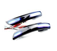 KIFWGIH Indicatori Direzione laterali LED Indicatori Direzione Dinamici LED Specchietto Retrovisore Ripetitori Per Ford Per Escape Per Kuga Per EcoSport 2013-2019(Blue and Yellow)